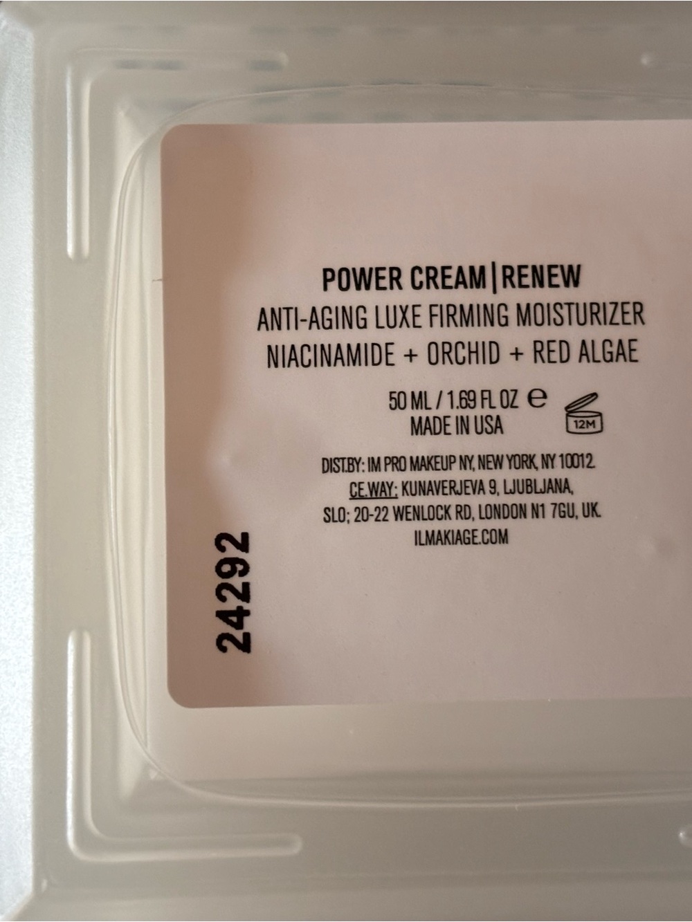 IL MAKIAGE Skin Power Cream Renew  50 ML / 1.69 Fl Oz - New with box - Picture 2 of 4